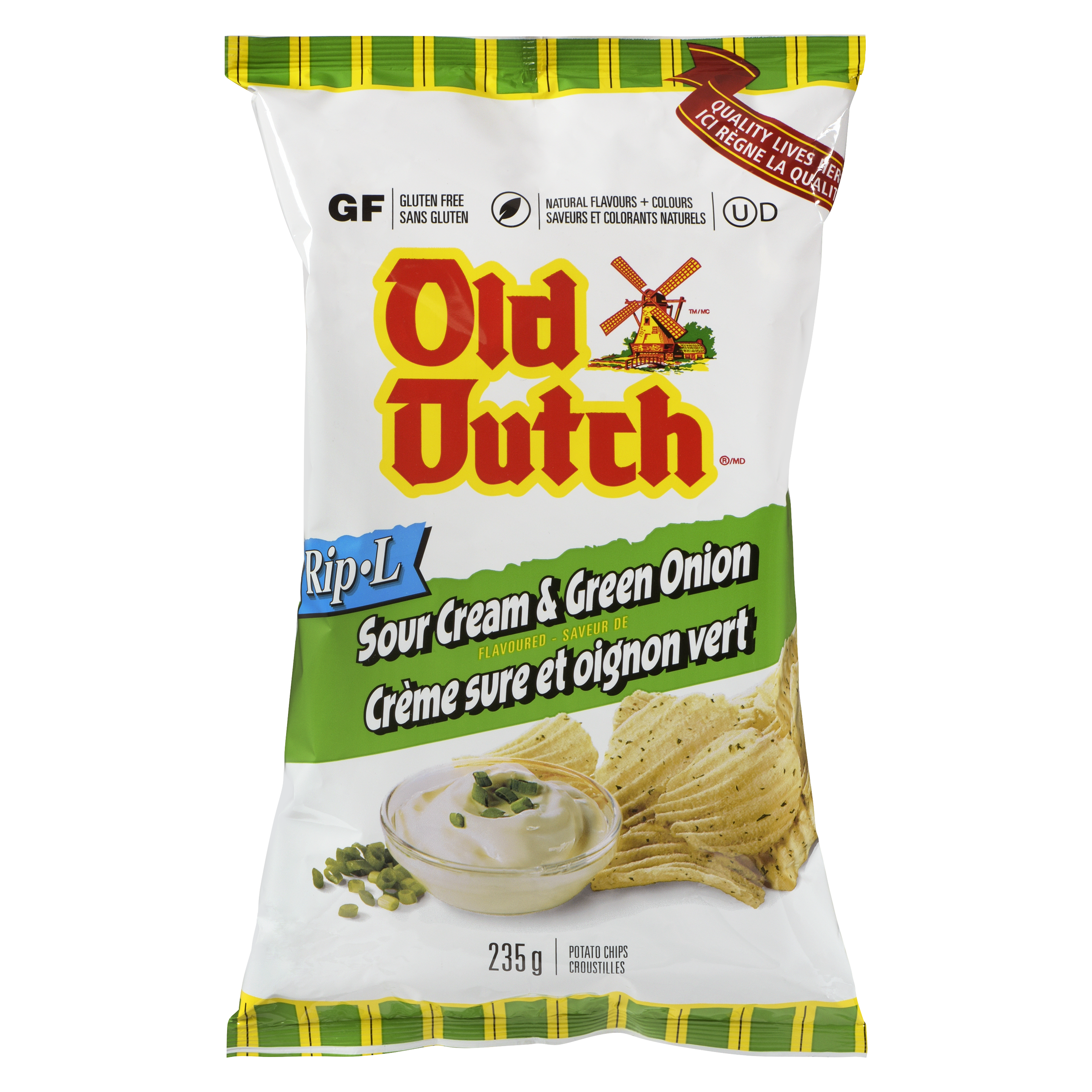 Old Dutch Ripple Sour Cream & Green Onion